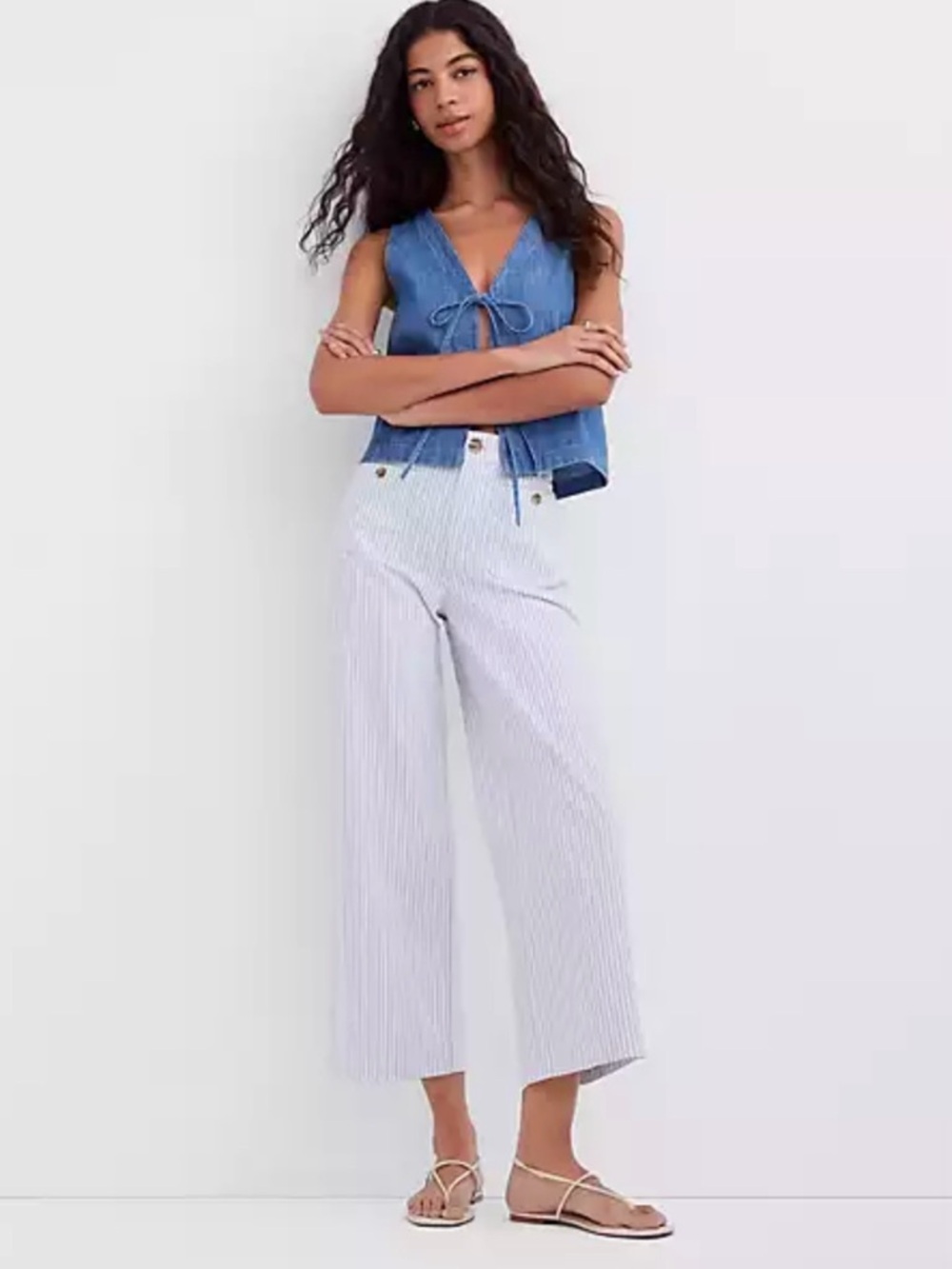 Light blue Pinstripe Pants